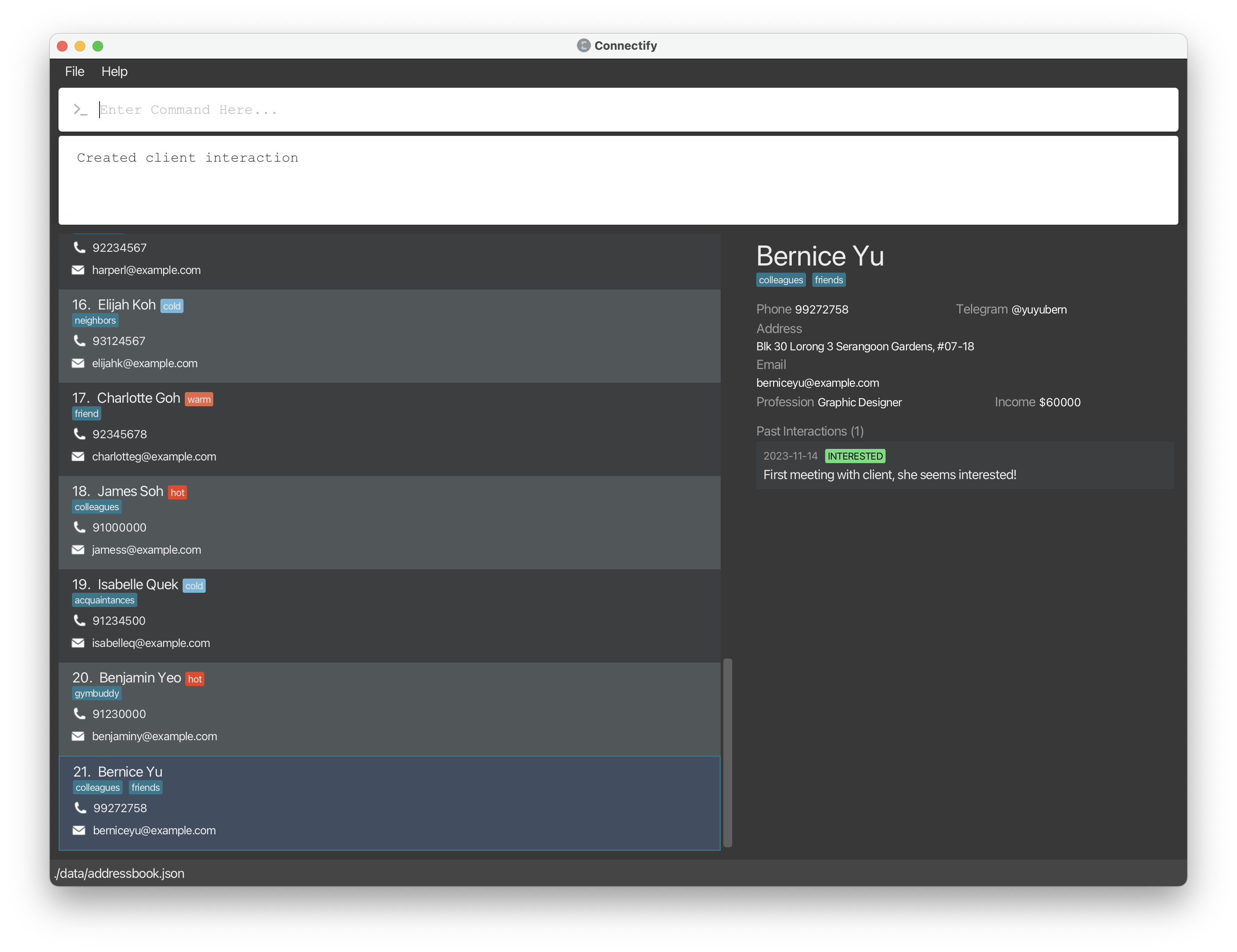 Connectify's Graphical User Interface (GUI)